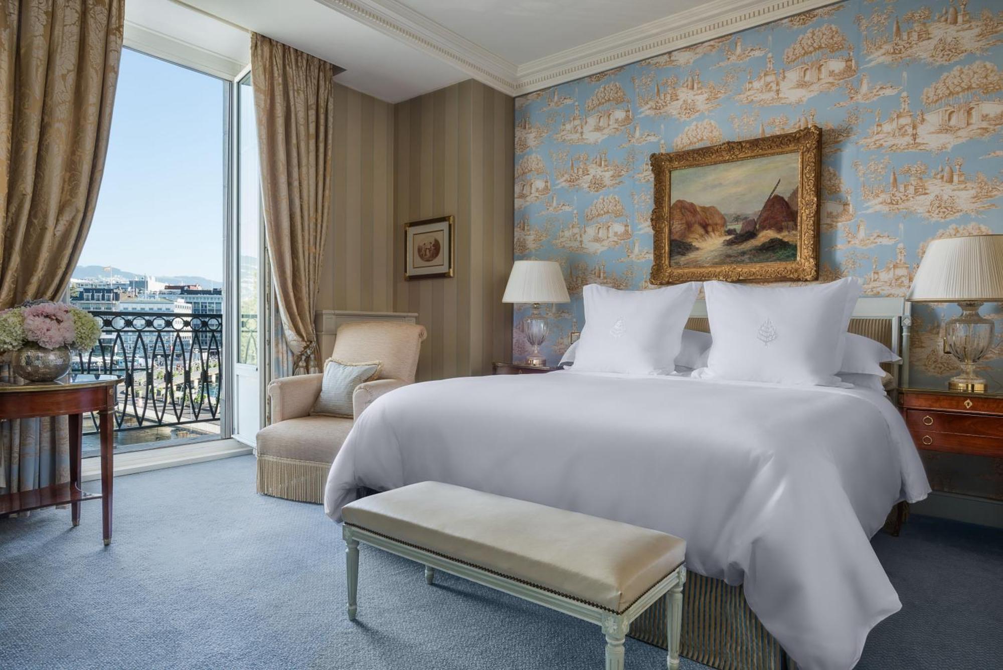 Four Seasons Hotel Des Bergues Ginevra Camera foto
