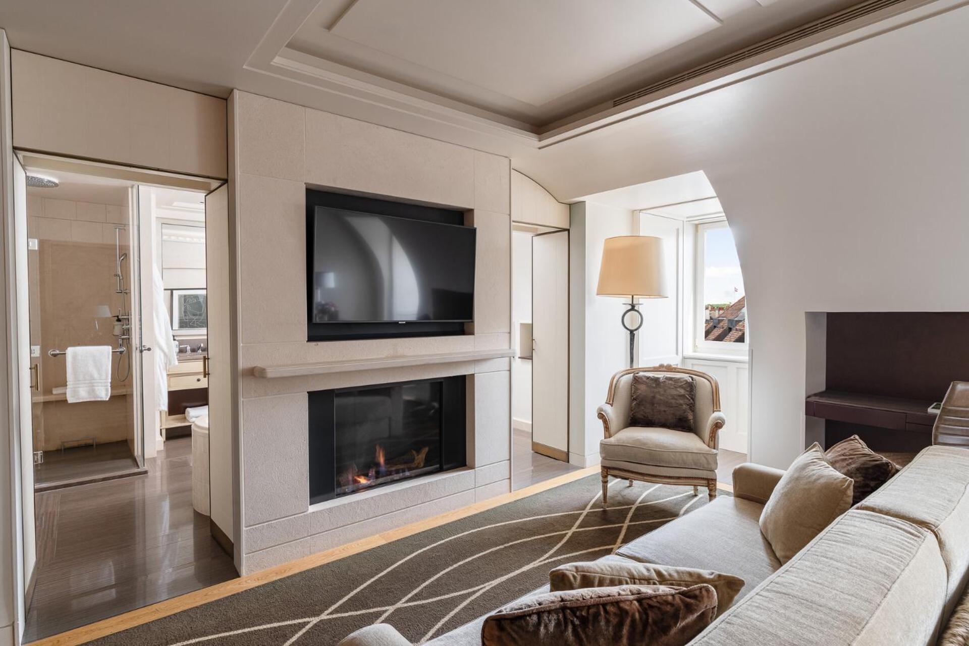 Four Seasons Hotel Des Bergues Ginevra Camera foto
